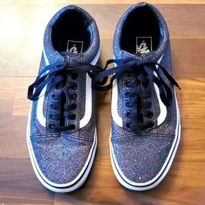 Authentic Vans Rainbow glitter shoes